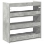 vidaXL Schuhregal Betongrau 60x25x62 cm Holzwerkstoff vidaXL Schuhregal Betongrau 60x25x62 cm Holzwerkstoff