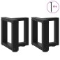 vidaXL Couchtischbeine T-Form 2 Stk. Schwarz 30x25x(30-31) cm Stahl vidaXL Couchtischbeine T-Form 2 Stk. Schwarz 30x25x(30-31) cm Stahl