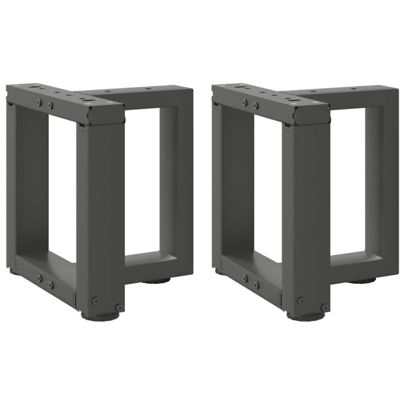 vidaXL Couchtischbeine T-Form 2 Stk. Anthrazit 30x25x(30-31) cm Stahl vidaXL Couchtischbeine T-Form 2 Stk. Anthrazit 30x25x(30-31) cm Stahl