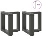 vidaXL Couchtischbeine T-Form 2 Stk. Anthrazit 30x25x(30-31) cm Stahl vidaXL Couchtischbeine T-Form 2 Stk. Anthrazit 30x25x(30-31) cm Stahl