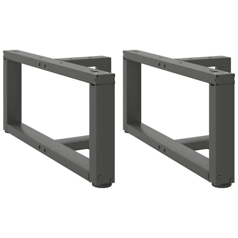 vidaXL Couchtischbeine T-Form 2 Stk. Anthrazit 60x25x(30-31) cm Stahl vidaXL Couchtischbeine T-Form 2 Stk. Anthrazit 60x25x(30-31) cm Stahl