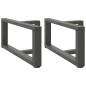 vidaXL Couchtischbeine T-Form 2 Stk. Anthrazit 60x25x(30-31) cm Stahl vidaXL Couchtischbeine T-Form 2 Stk. Anthrazit 60x25x(30-31) cm Stahl