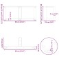 vidaXL Couchtischbeine T-Form 2 Stk. Anthrazit 60x25x(30-31) cm Stahl vidaXL Couchtischbeine T-Form 2 Stk. Anthrazit 60x25x(30-31) cm Stahl