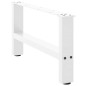 vidaXL Couchtischbeine Weiß 2 Stk. 70x(30-31) cm Stahl vidaXL Couchtischbeine Weiß 2 Stk. 70x(30-31) cm Stahl