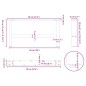 vidaXL Couchtischbeine Weiß 2 Stk. 70x(30-31) cm Stahl vidaXL Couchtischbeine Weiß 2 Stk. 70x(30-31) cm Stahl