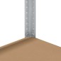 vidaXL Lagerregal mit 5 Böden Silbern Stahl & Holzwerkstoff vidaXL Lagerregal mit 5 Böden Silbern Stahl & Holzwerkstoff