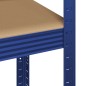 vidaXL Lagerregale mit 5 Böden 2 Stk. Blau Stahl & Holzwerkstoff vidaXL Lagerregale mit 5 Böden 2 Stk. Blau Stahl & Holzwerkstoff