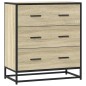 vidaXL Sideboard Sonoma-Eiche 68x35x76 cm Holzwerkstoff und Metall vidaXL Sideboard Sonoma-Eiche 68x35x76 cm Holzwerkstoff und Metall