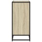 vidaXL Sideboard Sonoma-Eiche 68x35x76 cm Holzwerkstoff und Metall vidaXL Sideboard Sonoma-Eiche 68x35x76 cm Holzwerkstoff und Metall