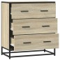 vidaXL Sideboard Sonoma-Eiche 68x35x76 cm Holzwerkstoff und Metall vidaXL Sideboard Sonoma-Eiche 68x35x76 cm Holzwerkstoff und Metall