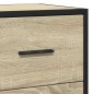 vidaXL Sideboard Sonoma-Eiche 68x35x76 cm Holzwerkstoff und Metall vidaXL Sideboard Sonoma-Eiche 68x35x76 cm Holzwerkstoff und Metall