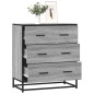 vidaXL Sideboard Grau Sonoma 68x35x76 cm Holzwerkstoff und Metall vidaXL Sideboard Grau Sonoma 68x35x76 cm Holzwerkstoff und Metall