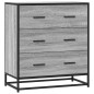 vidaXL Sideboard Grau Sonoma 68x35x76 cm Holzwerkstoff und Metall vidaXL Sideboard Grau Sonoma 68x35x76 cm Holzwerkstoff und Metall
