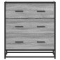 vidaXL Sideboard Grau Sonoma 68x35x76 cm Holzwerkstoff und Metall vidaXL Sideboard Grau Sonoma 68x35x76 cm Holzwerkstoff und Metall