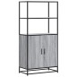 vidaXL Highboard Grau Sonoma 68x35x139 cm Holzwerkstoff und Metall vidaXL Highboard Grau Sonoma 68x35x139 cm Holzwerkstoff und Metall