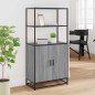 vidaXL Highboard Grau Sonoma 68x35x139 cm Holzwerkstoff und Metall vidaXL Highboard Grau Sonoma 68x35x139 cm Holzwerkstoff und Metall