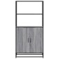vidaXL Highboard Grau Sonoma 68x35x139 cm Holzwerkstoff und Metall vidaXL Highboard Grau Sonoma 68x35x139 cm Holzwerkstoff und Metall