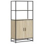 vidaXL Highboard Sonoma-Eiche 68x35x139 cm Holzwerkstoff und Metall vidaXL Highboard Sonoma-Eiche 68x35x139 cm Holzwerkstoff und Metall
