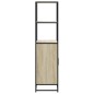 vidaXL Highboard Sonoma-Eiche 68x35x139 cm Holzwerkstoff und Metall vidaXL Highboard Sonoma-Eiche 68x35x139 cm Holzwerkstoff und Metall