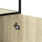 vidaXL Highboard Sonoma-Eiche 68x35x139 cm Holzwerkstoff und Metall vidaXL Highboard Sonoma-Eiche 68x35x139 cm Holzwerkstoff und Metall