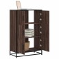 vidaXL Highboard Braun Eichen-Optik 68x35x106,5cm Holzwerkstoff Metall vidaXL Highboard Braun Eichen-Optik 68x35x106,5cm Holzwerkstoff Metall