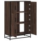 vidaXL Highboard Braun Eichen-Optik 68x35x106,5cm Holzwerkstoff Metall vidaXL Highboard Braun Eichen-Optik 68x35x106,5cm Holzwerkstoff Metall