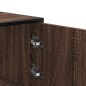 vidaXL Highboard Braun Eichen-Optik 68x35x106,5cm Holzwerkstoff Metall vidaXL Highboard Braun Eichen-Optik 68x35x106,5cm Holzwerkstoff Metall