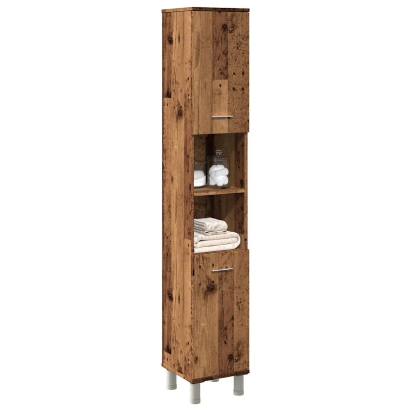 vidaXL Badschrank Altholz-Optik 30x30x179 cm Holzwerkstoff vidaXL Badschrank Altholz-Optik 30x30x179 cm Holzwerkstoff