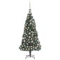 Künstlicher Weihnachtsbaum LEDs & Kugeln Grün 120 cm PVC & PE Künstlicher Weihnachtsbaum LEDs & Kugeln Grün 120 cm PVC & PE