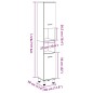vidaXL Badschrank Altholz-Optik 30x30x179 cm Holzwerkstoff vidaXL Badschrank Altholz-Optik 30x30x179 cm Holzwerkstoff