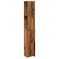 vidaXL Badezimmerschrank Altholz-Optik 25x25x170 cm Holzwerkstoff vidaXL Badezimmerschrank Altholz-Optik 25x25x170 cm Holzwerkstoff
