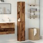 vidaXL Badezimmerschrank Altholz-Optik 25x25x170 cm Holzwerkstoff vidaXL Badezimmerschrank Altholz-Optik 25x25x170 cm Holzwerkstoff