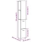 vidaXL Badezimmerschrank Altholz-Optik 25x25x170 cm Holzwerkstoff vidaXL Badezimmerschrank Altholz-Optik 25x25x170 cm Holzwerkstoff