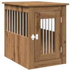 vidaXL Hundekäfig im Möbelstil Artisan-Eiche 45x62x59 cm Holzwerkstoff