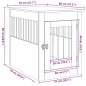 vidaXL Hundekäfig im Möbelstil Altholz-Optik 55x80x68 cm Holzwerkstoff vidaXL Hundekäfig im Möbelstil Altholz-Optik 55x80x68 cm Holzwerkstoff