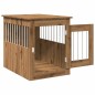 vidaXL Hundekäfig im Möbelstil Artisan-Eiche 55x75x65 cm Holzwerkstoff