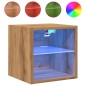 vidaXL TV-Wandschränke mit LED-Leuchten 2 Stk. Artisan-Eiche vidaXL TV-Wandschränke mit LED-Leuchten 2 Stk. Artisan-Eiche