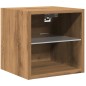 vidaXL TV-Wandschränke mit LED-Leuchten 2 Stk. Artisan-Eiche vidaXL TV-Wandschränke mit LED-Leuchten 2 Stk. Artisan-Eiche