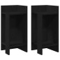 vidaXL Beistelltische 2 Stk. mit Ablage Schwarz 25,5x27x60 cm vidaXL Beistelltische 2 Stk. mit Ablage Schwarz 25,5x27x60 cm