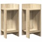vidaXL Beistelltische 2 Stk. mit Ablage Sonoma-Eiche 25,5x27x60 cm