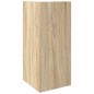 vidaXL Beistelltische 2 Stk. mit Ablage Sonoma-Eiche 25,5x27x60 cm
