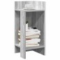 vidaXL Beistelltische 2 Stk. mit Ablage Grau Sonoma 25,5x27x60 cm vidaXL Beistelltische 2 Stk. mit Ablage Grau Sonoma 25,5x27x60 cm