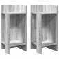 vidaXL Beistelltische 2 Stk. mit Ablage Grau Sonoma 25,5x27x60 cm vidaXL Beistelltische 2 Stk. mit Ablage Grau Sonoma 25,5x27x60 cm