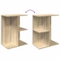 vidaXL Nachttische 2 Stk. Sonoma-Eiche 46,5x29x61 cm Holzwerkstoff