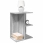 vidaXL Nachttisch Grau Sonoma 46,5x29x61 cm Holzwerkstoff