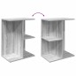 vidaXL Nachttisch Grau Sonoma 46,5x29x61 cm Holzwerkstoff
