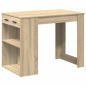 vidaXL Schreibtisch mit Schubladen Ablage Sonoma-Eiche 102x62x77,5 cm vidaXL Schreibtisch mit Schubladen Ablage Sonoma-Eiche 102x62x77,5 cm