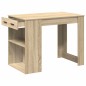 vidaXL Schreibtisch mit Schubladen Ablage Sonoma-Eiche 102x62x77,5 cm vidaXL Schreibtisch mit Schubladen Ablage Sonoma-Eiche 102x62x77,5 cm