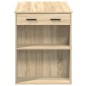 vidaXL Schreibtisch mit Schubladen Ablage Sonoma-Eiche 102x62x77,5 cm vidaXL Schreibtisch mit Schubladen Ablage Sonoma-Eiche 102x62x77,5 cm