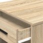 vidaXL Schreibtisch mit Schubladen Ablage Sonoma-Eiche 102x62x77,5 cm vidaXL Schreibtisch mit Schubladen Ablage Sonoma-Eiche 102x62x77,5 cm